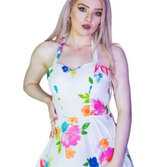 💖 Flower print dress by Dr. Faust💖 - Picture 1 of 7